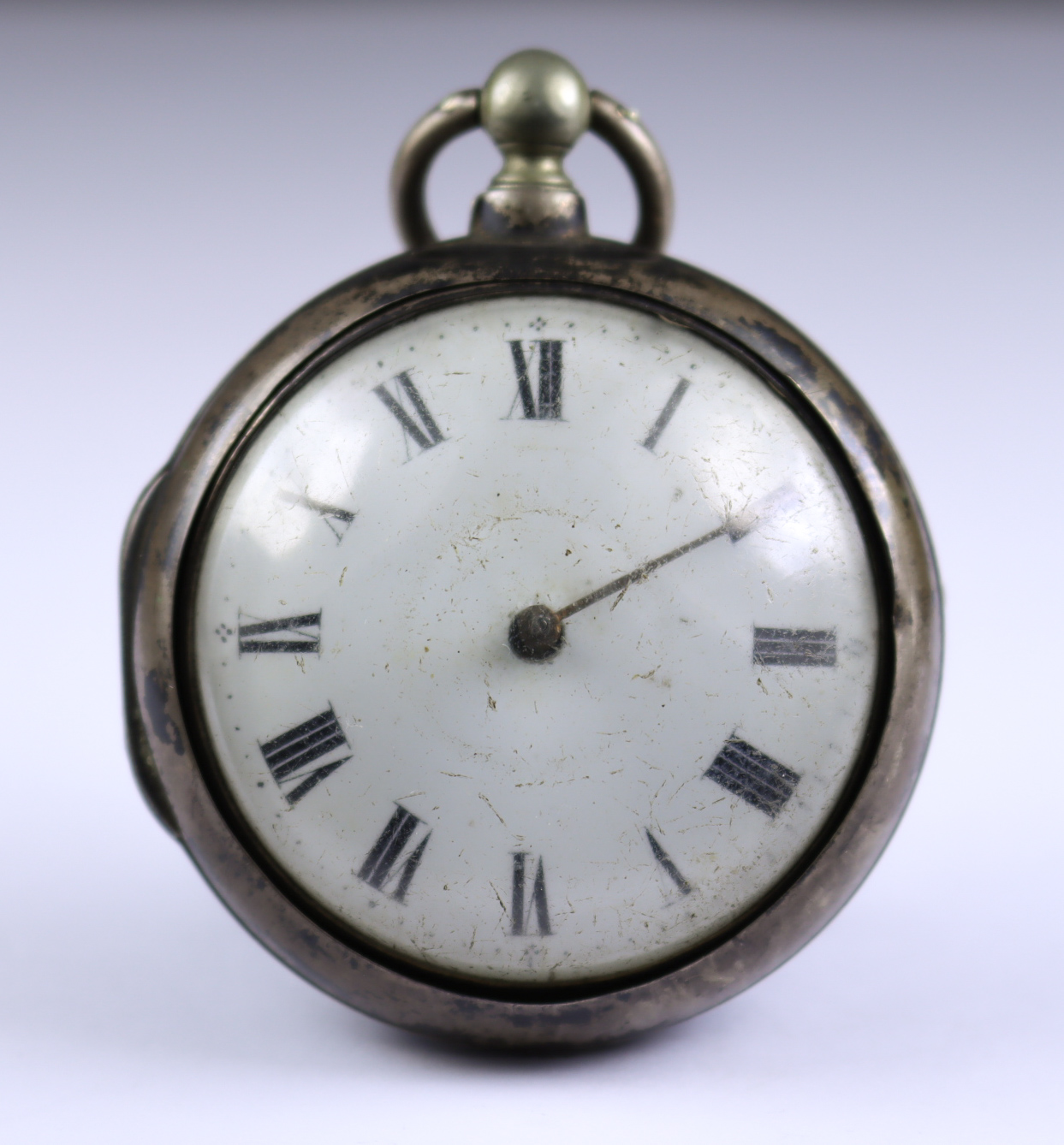 A Silver Pair Cased Open Faced Verge Pocket Watch, by Robert Mason, Kelso, 1806, 56mm diameter