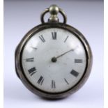 A Silver Pair Cased Open Faced Verge Pocket Watch, by Robert Mason, Kelso, 1806, 56mm diameter