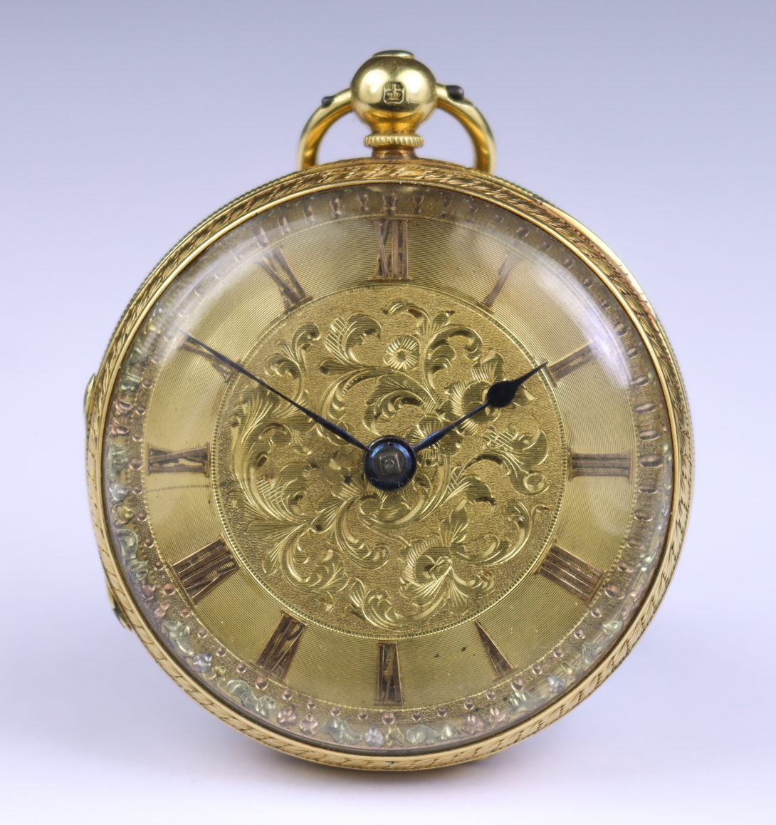 An 18ct Gold Cased Open Faced Fusee Lever Pocket Watch, by Millidge & Son, Edinburgh, 1850, 40mm