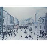 ARR Laurence Stephen Lowry (1887-1976) - Limited edition colour print - "The Level Crossing", signed