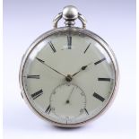 A Silver Cased Open Faced Fusee Lever Pocket Watch, by C.J. Thelwall, Manchester, 1860, 53mm