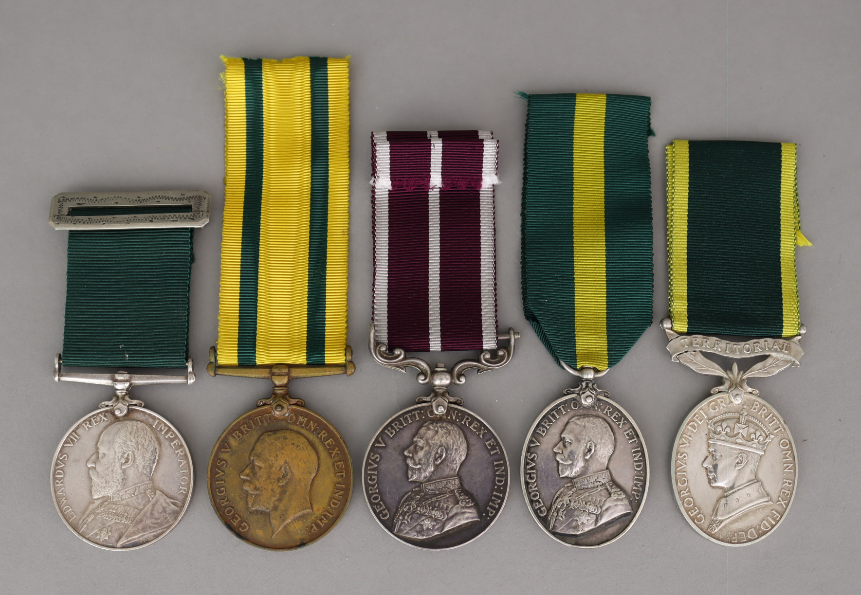 An Edward VII Long Service in the Volunteer Force medal to 5370 Cpl J. Kell. 3/V.B.RL.W.Kent Regt, a