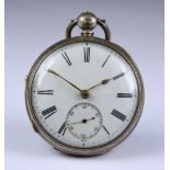 Six Silver Cased Open Faced Fusee Lever Pocket Watches Late 19th/ Early 20th Century, by Burdiss