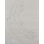 ***Eric James Mellon (1925-2014) - Two drawings - Pencil drawing - Three-quarter length seated