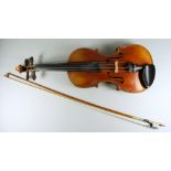 An German Violin after George Craske, 1878, with two piece back