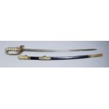 A Japanese 1899 Pattern Officials Swords of the government of central Formorsa, Hannin (junior rank)