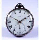 A Silver Cased Open Faced Fusee Lever Pocket Watch, by Des Granges Cote Recordon, London, 1822, 52mm