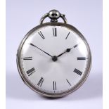 An Open Faced Fusee Lever Pocket Watch, by Perigal Brown, 1847, 47mm diameter case, with white