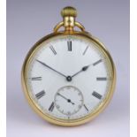 An 18ct Gold Open Faced Lever Pocket Watch, by B. Bonnikson, Coventry, 1895, 50mm diameter