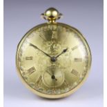 An 18ct Gold Cased Open Faced Fusee Lever Pocket Watch, by Francis Kean, 57 London, 48mm diameter