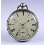 Three Open Faced Fusee Lever Pocket Watches, comprising - one by J. Markham, Louth, 1824, 53mm