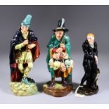 Three Royal Doulton Pottery Figures - "Uriah Heep" (HN554), 7ins high, "The Pied Piper" (HN2102),