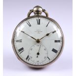 Four Silver Cased Fusee Lever Pocket Watches, comprising - one by Gouffe of Falmouth,1823, 50mm