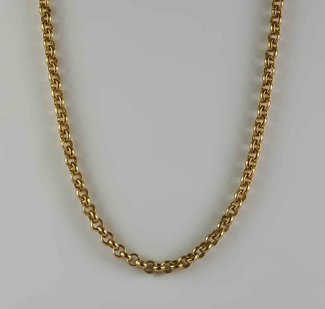 A 9ct Gold Belcher Chain, approximately 900mm overall, gross weight 69.7g