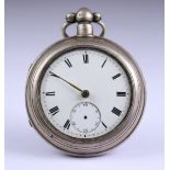 Two Silver Cased Open Faced Fusee Lever Pocket Watches, comprising - one by W.C. Middleton,