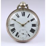 Two Silver Cased Open Faced Fusee Lever Pocket Watches, one by Charles Taylor, Bristol, 1822, 54mm