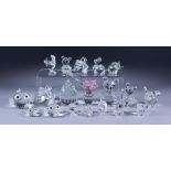 Swarovski Crystal - Collection of Thirty-One Silver Crystal Models, including - large bear, 2.