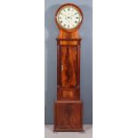 A 19th Century Scottish Mahogany Longcase Clock, by Liddall & Sons of Edinburgh, the 13ins cream