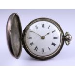 Two Silver Cased Lever Pocket Watches, comprising - one pair cased pocket watch with no makers name,