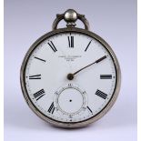 Three Silver Cased Open Faced Fusee Lever Pocket Watches, comprising - one by John Forrest,