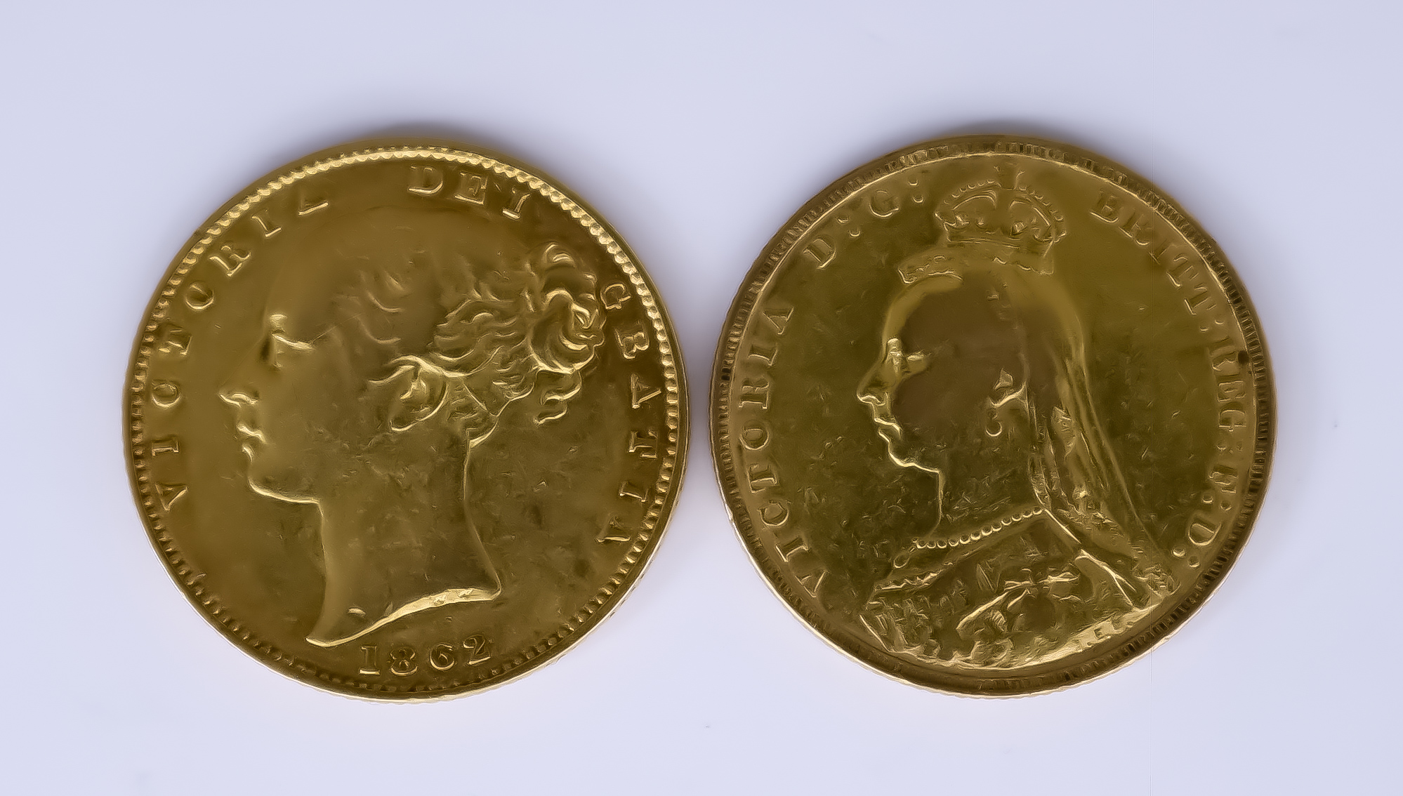 Two Victoria 1862 and 1890 Sovereigns - Image 2 of 2