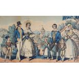 Early 19th Century English School - Pair of coloured engravings - "Saturday Night, Returning from