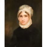 Early 19th Century English School - Oil painting - Shoulder length portrait of a lady thought to