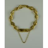 An 18ct Gold Spiral Bracelet, Modern, approximately 190mm overall, gross weight 18.4g