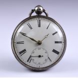 Two Silver Cased Open Faced Fusee Lever Pocket Watches, one by Thomas Bott, Liverpool 1849, 45mm