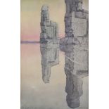 ***William John Palmer-Jones (1887-1974) - Two watercolours - "Dawn - The Colossi of Memnon",