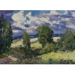 ***Edgars Vinters (1919-2014) - Oil painting - "Summer Meadows", signed and dated '93, canvas 30.