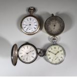 A Victorian Silver Full Hunting Cased Lever Pocket Watch and mixed items, the pocket watch by Taylor