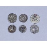 Six Silver Sceatas, Northumbria/York (685-867)