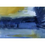 Elizabeth Akehurst (born 1975) - Gouache - "Winter Landscape", signed, 9.5ins x 13.5ins, framed