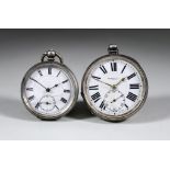A Late George III Silver Cased Open Faced Verge Pocket Watch and Four Other Watches, the verge