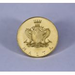 A Maltese Fifty Pound (£M50) Gold Coin, 1972, VF, gross weight 30g,