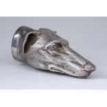 An Elizabeth II Cast Silver Figural Stirrup Cup, by Richard Comyns, London 1965, naturalistically