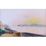 Vincenzo D'Esposito (1886-1946) - Pair of Watercolours - Maltese views - Valletta Harbour, both
