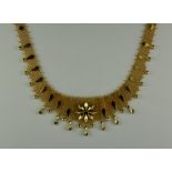 An 18ct Gold Mesh Necklace, Modern, 500mm overall, gross weight 40.6g