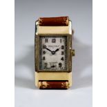 A Lady's Manual Wind Wristwatch, retailed by Saqui & Lawrence Ltd, Piccadilly Circus, W, 9ct gold