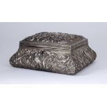 An Edward VII Silver Mounted Rectangular Dressing Table Casket, by William Comyns & Sons, London