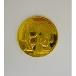 A 22ct Gold 1916-1966 Irish Easter Rising Commemorative Medallion, designed by Paul Vincze (1907-