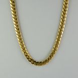 A 9ct Gold Flat Curb Link Chain, Modern, 500mm overall, gross weight 55.8g