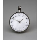 A Victorian Silver Cased Verge Pocket Watch, by Hayward of Ashford, No. 77661, the white enamel dial