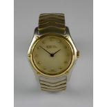 A Lady's Ebel Quartz Wristwatch, model "Classic", 26mm diameter case, stainless steel, mother of