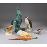 A Collection of Beswick Pottery Animal Models, including - "Solid Friendship", on stand, 5.5ins