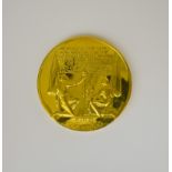 A 22ct Gold 1916-1966 Irish Easter Rising Commemorative Medallion, designed by Paul Vincze (1907-