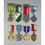 A Collection of Foreign Medals, including - Belgium Medal - One Day Walk 100 KM, Bornem, Belgium,