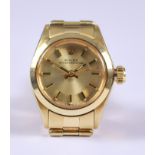 A Lady's Rolex Oyster Perpetual Automatic Wristwatch, 1979, 14ct gold case, Serial No. 3749453,