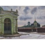 Yuri Grischenko (born 1954) - Oil painting - "Kuskovo", monogrammed, canvas 23.5ins x 32ins, in gilt